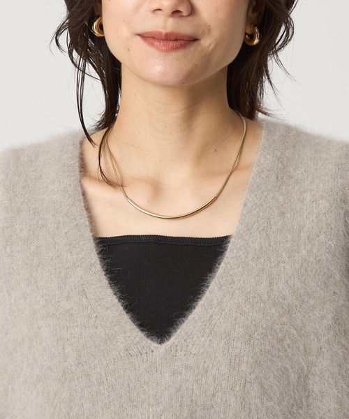 ヘアリー ニット ベスト