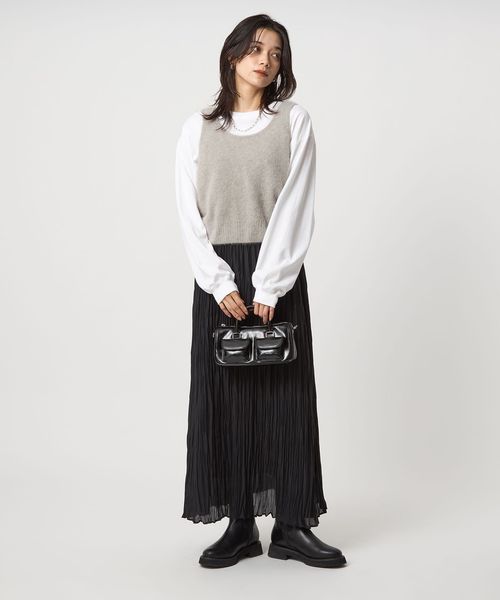 完売 22AW ユナイテッドアローズ GLR ヘアリーニット キャミソール 茶 完売 22AW ユナイテッドアローズ GLR ヘアリーニット