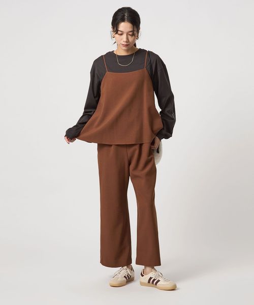 green label relaxing/［size SHORT/TALLあり］レイヤード オールインワン マシンウォッシャブル 吸水速乾/オーバーオール / オールインワン