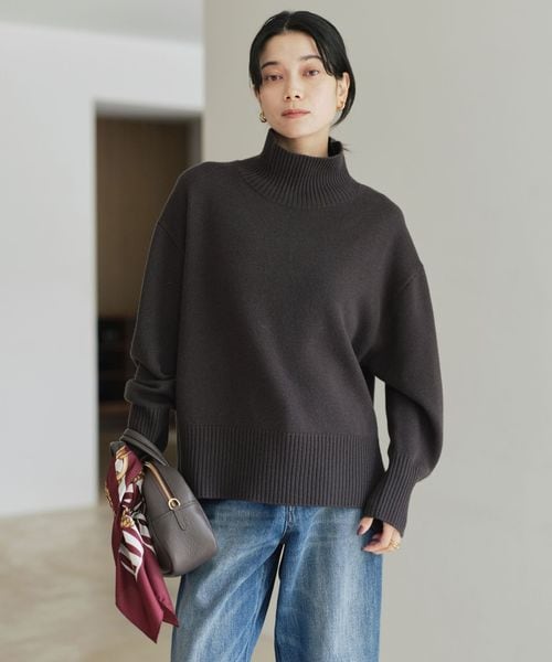 green label relaxing/［size SHORTあり］SERENITY ハイネック プルオーバー ニット/ニット / セーター