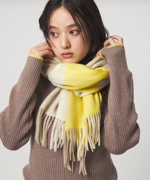 green label relaxing/ウール 柄 ストール/ストール / マフラー