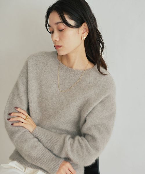green label relaxing/【結論シリーズ】ふれてヘアリーニット/ニット / セーター