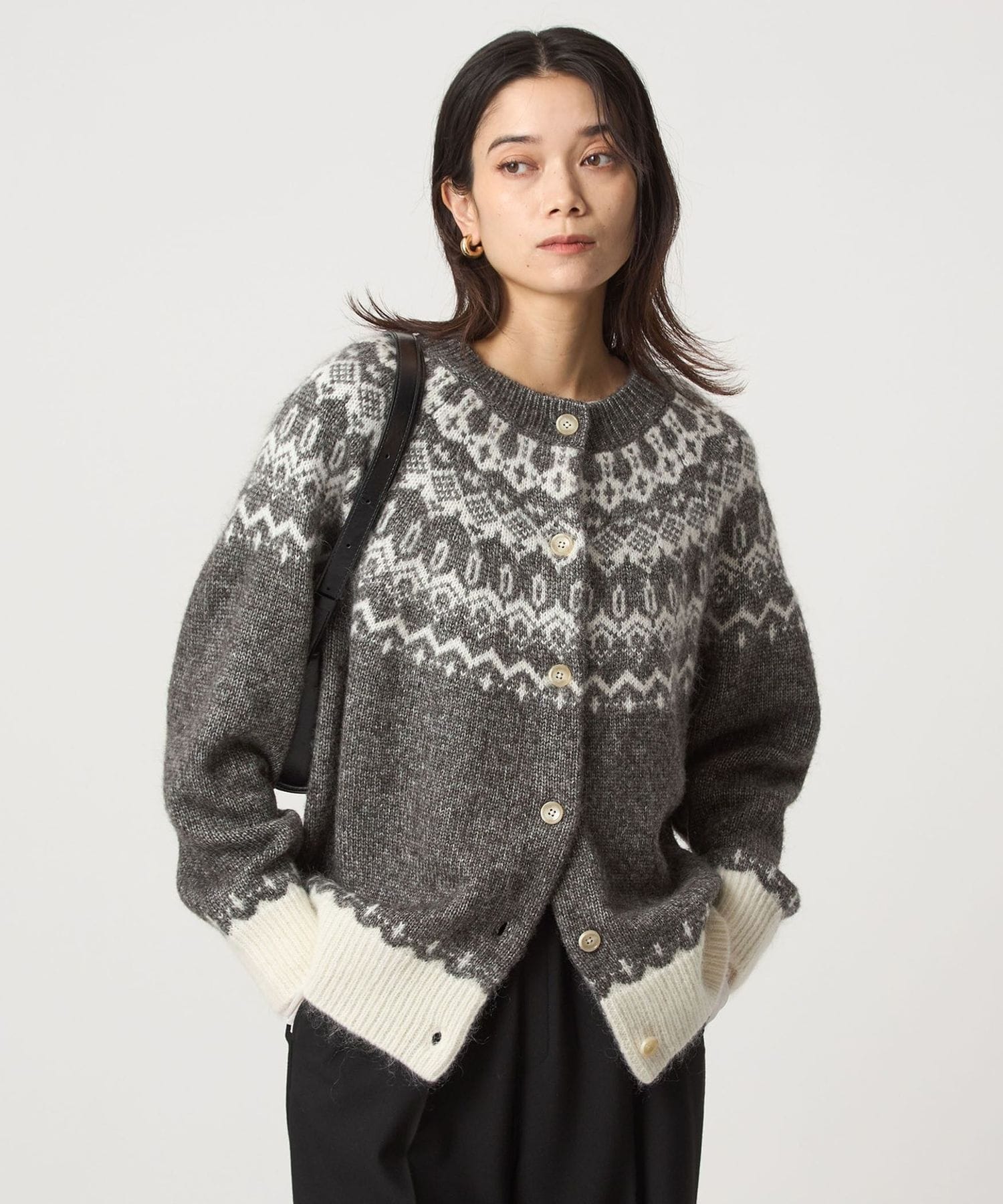 ノルディック ジャガード カーディガン