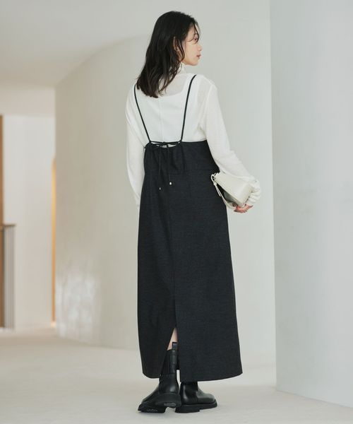 green label relaxing/［size SHORTあり］ライト サキソニー キャミソール ワンピース ウォッシャブル/キャミソールワンピース