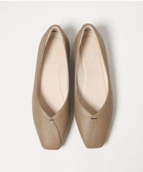 green label relaxing/スクエアトゥ メタルチップ フラットシューズ/フラットシューズ