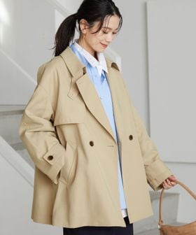 green label relaxing/［size SHORTあり］ミドル トレンチ コート 撥水/トレンチコート