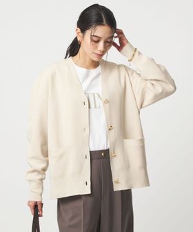 green label relaxing/パフニット カーディガン ウォッシャブル/カーディガン / ボレロ