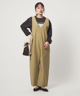 green label relaxing/オルマイ LI/MIX オールインワン マシンウォッシャブル ストレッチ 吸水速乾 接触冷感/オーバーオール / オールインワン