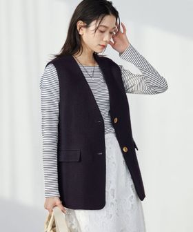 green label relaxing/Bisentino ジレ/ベスト