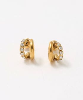 green label relaxing/キュービック ダブルライン ピアス/ピアス（両耳用）