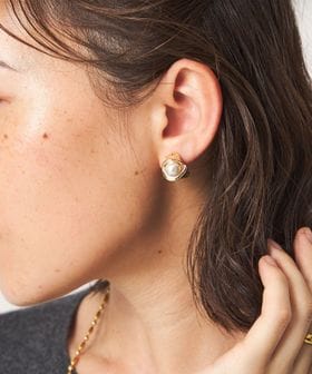 green label relaxing/Wrap フェイクパール イヤリング/イヤリング