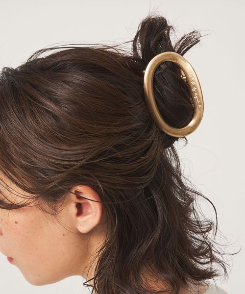 To b. by agnes b./＜To b. by agnes b.コラボ＞ロゴ ヘアクリップ（オーバル）/ヘアアクセサリー