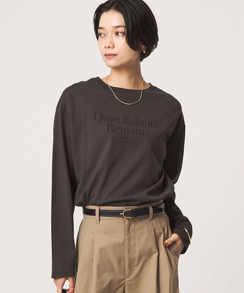 green label relaxing/ロゴ ロングスリーブ Tシャツ/Tシャツ / カットソー