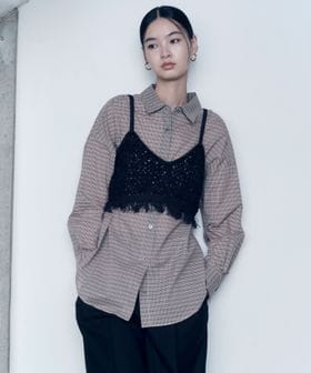 green label relaxing/＜SEASONAL COLLECTION＞フリンジ ニット キャミソール/ベスト