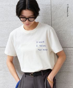 green label relaxing/【別注】＜Thomas Lelu＞サインアート 半袖 Tシャツ カットソー/Tシャツ / カットソー