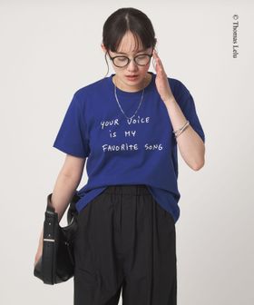 green label relaxing/【別注】＜Thomas Lelu＞サインアート 半袖 Tシャツ カットソー/Tシャツ / カットソー