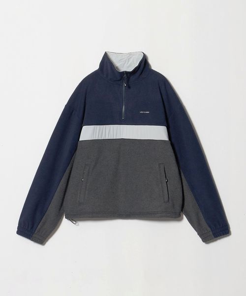 LOW CLASSIC Lc/ ＜LOW CLASSIC Lc＞フリース ハーフジップ プルオーバー ネイビー/ボア / フリースジャケット