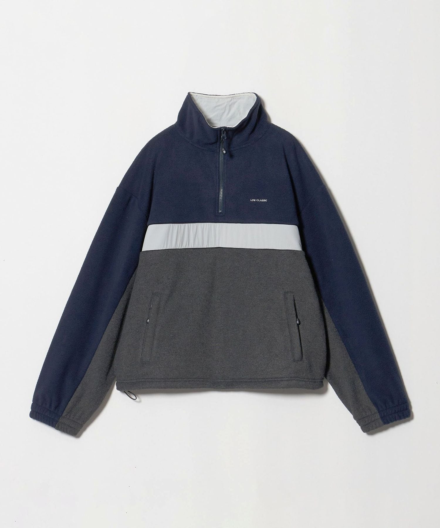 LOW CLASSIC Lc＞フリース ハーフジップ プルオーバー ネイビー
