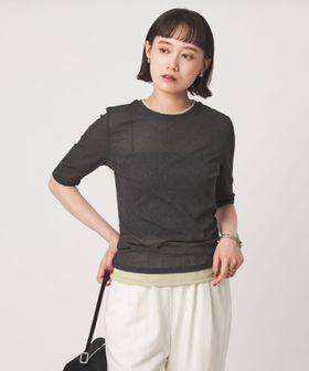 green label relaxing/シアー メランジ Tシャツ/Tシャツ / カットソー