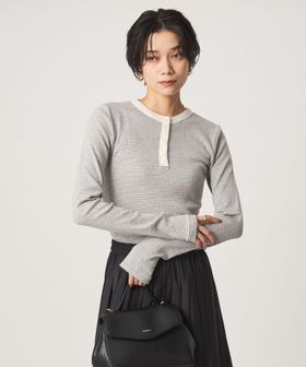 Robert P. Miller/【別注】＜Robert P. Miller＞ ヘンリーネック ロングスリーブ カットソー/Tシャツ / カットソー