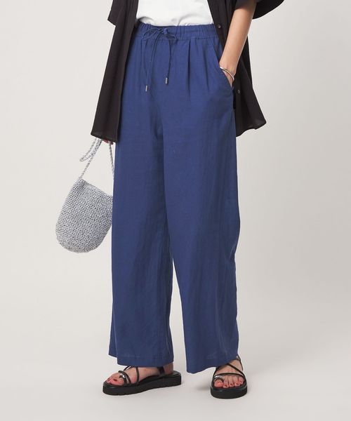 green label relaxing/［size SHORT/TALLあり］BREEZE LINEN ブリーズリネン ワイド パンツ 3/イージーパンツ