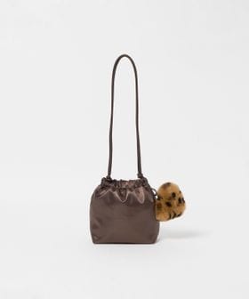 green label relaxing/チャームつき 巾着ショルダーバッグ 2WAY/ショルダーバッグ