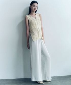 green label relaxing/＜SEASONAL COLLECTION＞ドレープ シルキー パンツ/イージーパンツ
