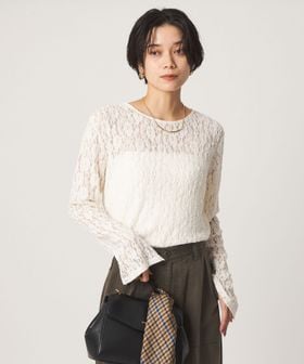 green label relaxing/レース プルオーバー カットソー/Tシャツ / カットソー