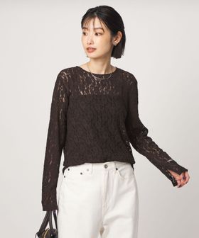 green label relaxing/レース プルオーバー カットソー/Tシャツ / カットソー