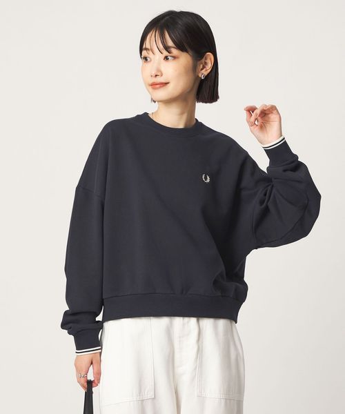 FRED PERRY/【別注】＜FRED PERRY＞クルーネック ショート スウェット/スウェット / パーカー