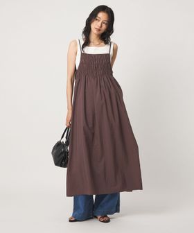 green label relaxing/シャーリング キャミソール ワンピース/ワンピース