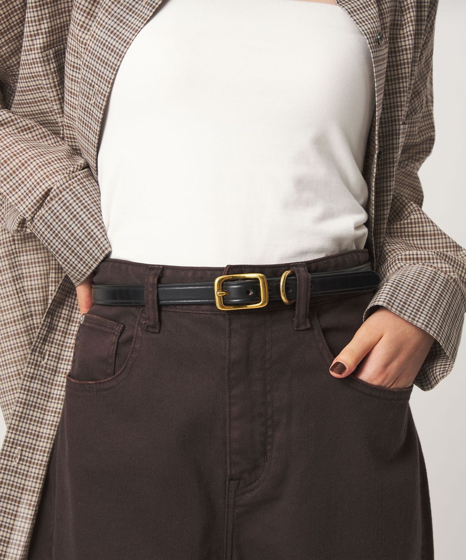 TORY LEATHER＞ベルト / WIDE PLAIN CREASED