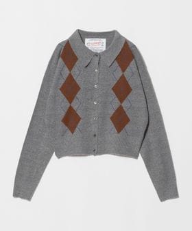 LOGAN knitting mills/【別注】＜LOGAN knitting mills＞アーガイル カーディガン/カーディガン / ボレロ