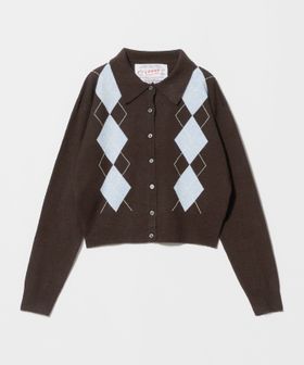 LOGAN knitting mills/【別注】＜LOGAN knitting mills＞アーガイル カーディガン/カーディガン / ボレロ