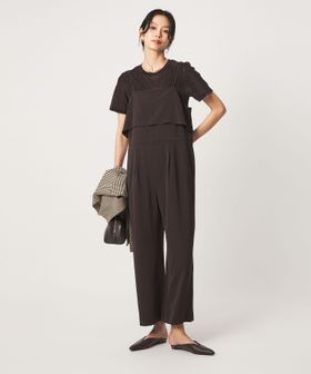green label relaxing/［size SHORT/TALLあり］レイヤード オールインワン ストレッチ/オーバーオール / オールインワン