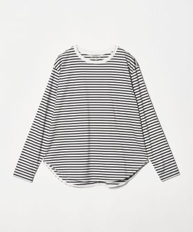 green label relaxing/ラウンドヘム スムース ロングスリーブ プルオーバー カットソー/Tシャツ / カットソー