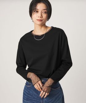 green label relaxing/ドット ソデ チュール プルオーバー カットソー/Tシャツ / カットソー
