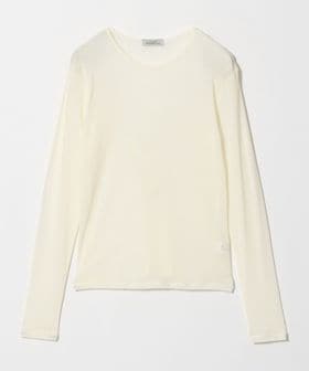 green label relaxing/チュール シアー クルーネック プルオーバー カットソー/Tシャツ / カットソー