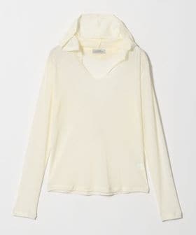 green label relaxing/チュール シアー フード プルオーバー カットソー/Tシャツ / カットソー
