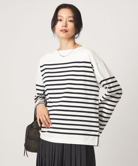 green label relaxing/バスクボーダー ロングスリーブ プルオーバー カットソー/Tシャツ / カットソー