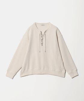 green label relaxing/【WEB限定】＜at ease＞ダブルフェイス レースアップ プルオーバー カットソー/Tシャツ / カットソー