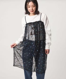 green label relaxing/【WEB限定】＜at ease＞チュール シシュウ 2WAY スカート ワンピース/その他ワンピース / ドレス