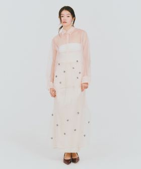 green label relaxing/＜GLR_MINE＞ビジュー キャミソール ワンピース/キャミソールワンピース