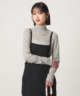 green label relaxing/［size SHORTあり］テレコ タートルネック プルオーバー/Tシャツ / カットソー