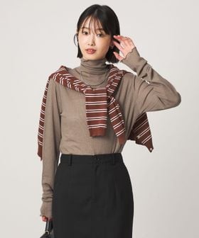 green label relaxing/［size SHORTあり］テレコ タートルネック プルオーバー/Tシャツ / カットソー