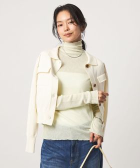 green label relaxing/［size SHORTあり］テレコ タートルネック プルオーバー/Tシャツ / カットソー