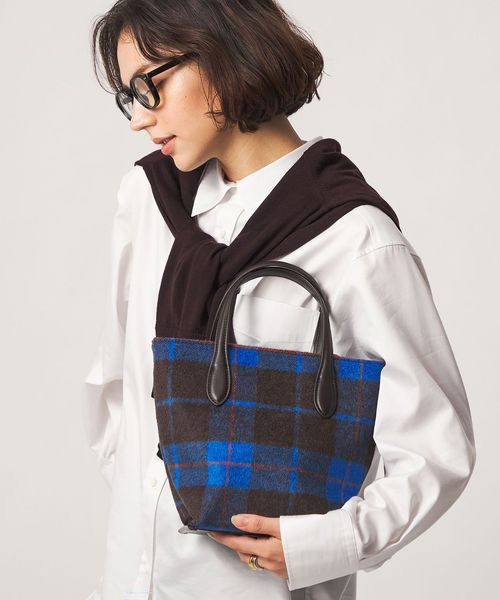 green label relaxing/2WAY クロスチェックトートバッグ/ショルダーバッグ