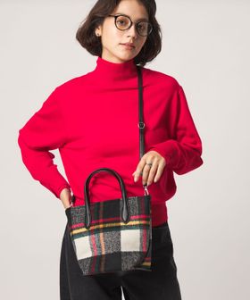green label relaxing/2WAY クロスチェックトートバッグ/ショルダーバッグ