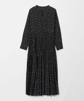 green label relaxing/［size SHORT/TALLあり］ワッシャー プリーツ ワンピース ドット/ワンピース