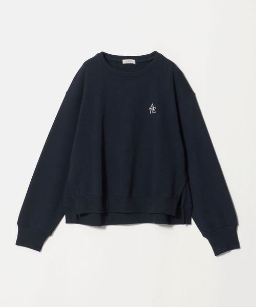 green label relaxing/【WEB限定】＜at ease＞ワンポイントシシュウ スウェット プルオーバー/スウェット / パーカー